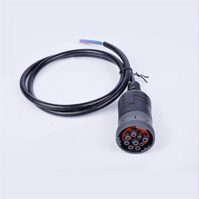 J1939-9Pin Plug Engine Diagnostics Cable Assembly 1M for Truck Bus